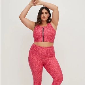 Torrid Pink Leopard Workout Set